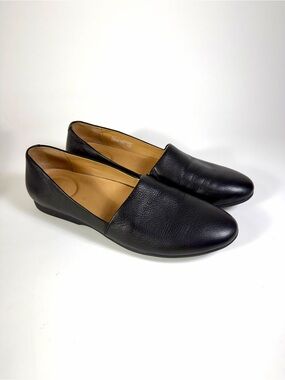 Dansko Larisa Black Milled Leather Slip On Flats Shoes Loafers 41 US 10.5/11